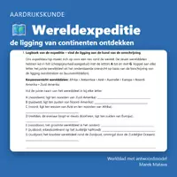 Voorbeeld - 🗺️ Wereldexpeditie – de ligging van continenten ontdekken (groep 7) - Voorblad