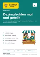 Vorschau - Arbeitsblätter - Dezimalzahlen multiplizieren & dividieren - Deckblatt