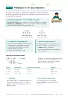 Vorschau - Arbeitsblätter - Dezimalzahlen multiplizieren & dividieren - Seite 3