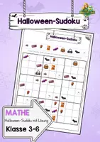 Vorschau - Arbeitsblätter - 🎃 Halloween Sudoku | Bildersudoku & Logikrätsel | Klasse 3–6 👻 - Deckblatt