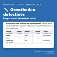 Voorbeeld - 📏 Grootheden-detectives – lengte, massa en volume meten (groep 8) - Voorblad