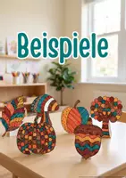 Vorschau - Arbeitsblätter - Herbstliche Würfelkunst – 6 kreative Zeichen- und Malprojekte - Seite 1