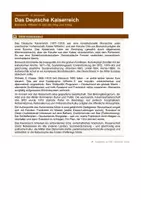 Vorschau - Arbeitsblätter - Deutsches Kaiserreich – Reichsgründung & Gesellschaft - Seite 1