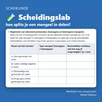 Voorbeeld - 🧪 Scheidingslab – hoe splits je een mengsel in delen? (klas 1-2) - Voorblad
