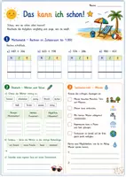 Vorschau - Arbeitsblätter - Das kann ich schon! | Lernstand, Wiederholung & Selbstreflexion | Deutsch, Mathematik & Sachunterricht - Seite 1