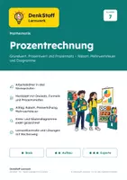 Vorschau - Arbeitsblätter - Prozentrechnung Klasse 7 – 3 Niveaus - Deckblatt