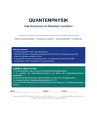 Vorschau - Unterrichtsreihen - Quantenphysik Das Universum im Kleinsten verstehen - Deckblatt