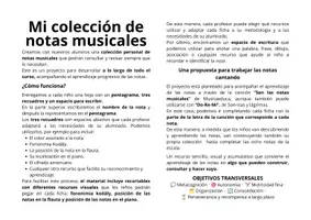 Vista previa - Unidades / Secuencias / Situaciones de Aprendizaje - Mi colección de notas musicales - página 2