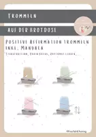 Vorschau - Mal- und Bastelvorlagen - Trommeln auf der Brotdose - Positive Affirmation - Deckblatt