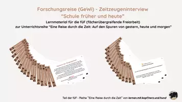 Vorschau - Unterrichtsreihen - Stimmen der Vergangenheit - Schule früher und heute - Deckblatt
