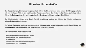 Vorschau - Unterrichtsreihen - Stimmen der Vergangenheit - Schule früher und heute - Seite 1