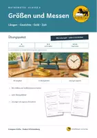 Vorschau - Arbeitsblätter - Größen und Maßeinheiten – Mathe Klasse 4 - Deckblatt