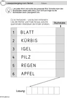 Vorschau - Arbeitsblätter - Lesespaziergang Herbst | Lesen & Leseverstehen | Klasse 1-4 - Seite 3