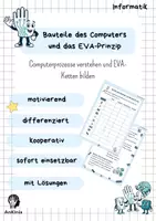 Vorschau - Arbeitsblätter - Bauteile und EVA-Prinzip | EVA-Ketten verstehen - Deckblatt