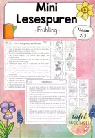 Vorschau - Arbeitsblätter - Mini-Lesespuren: Frühling (Kl.2-3) - Deckblatt