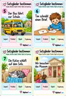 Vorschau - Aufgabenkarten - Satzglieder bestimmen – 32 Aufgabenkarten - Seite 2