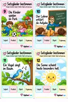 Vorschau - Aufgabenkarten - Satzglieder bestimmen – 32 Aufgabenkarten - Seite 3