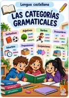 Vista previa - Refuerzo / NEE / Materiales de apoyo - CATEGORIAS GRAMATICALES CON ACTIVIDADES - Portada