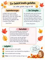 Vorschau - Arbeitsblätter - Gedichte - Einstieg Gedichtanalyse (Inhalt, Form, sprachliche Mittel) - Seite 3