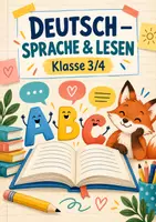 Vorschau - Merkblätter - Deutsch Grundschule – Merkblätter zu Wortarten, Satzgliedern, Rechtschreibung & Lesestrategien - Deckblatt