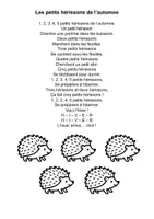 Aperçu - Apprentissages en autonomie - Les petits hérissons de l'automne - Page de couverture