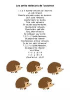 Aperçu - Apprentissages en autonomie - Les petits hérissons de l'automne - Page 1