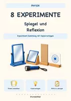Vorschau - Arbeitsblätter - 8 Experimente: Spiegel und Reflexion | Physik Klasse 5–7 - Deckblatt