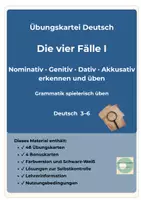 Vorschau - Stationenlernen - Übungskartei 4 Fälle Kasus Klasse 3-6 Nominativ Genitv Dativ Akkusativ - Seite 1