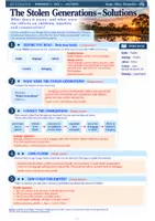 Vorschau - Arbeitsblätter - Australia - Stolen generations Worksheet differenziert mit Lösungen - Seite 3