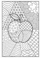 Vorschau - Mal- und Bastelvorlagen - Herbst Ausmalbilder Abstrakt Zentangle - Seite 3