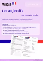 Vorschau - Arbeitsblätter - Les adjectifs (Adjektive) Französisch Arbeitsblätter + Merkblatt Klasse 7/8 - Deckblatt