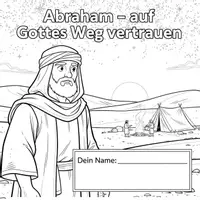 Vorschau - Bildkarten - Abraham Religion Deckblatt Ausmalbild - Seite 2
