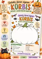 Vorschau - Mal- und Bastelvorlagen - Mein eigener Kürbis – Kreatives Herbst-Arbeitsblatt | Halloween & Herbst - Deckblatt