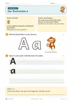 Vorschau - Unterrichtsreihen - Buchstaben-Spaß: Ausmalen, Spuren, Basteln · Klasse 1 · Übungspack - Seite 1