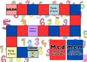 Vista previa - Juegos / Gamificación - Juego mínimo común múltiplo y máximo común divisor - Portada
