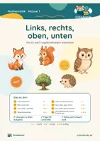 Vorschau - Unterrichtsreihen - Links, rechts, oben, unten · Klasse 1 · Übungspack - Deckblatt