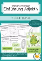 Vorschau - Stundenentwürfe - Wortarten - Materialpaket mit den Wortartenmonstern - Seite 1