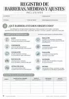 Vista previa - Refuerzo / NEE / Materiales de apoyo - REGISTRO DE BARRERAS, MEDIDAS Y AJUSTES INCLUSIVOS (LOMLOE) - página 1
