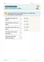 Vorschau - Unterrichtsreihen - Links, rechts, oben, unten · Klasse 1 · Übungspack · luftige Fassung - Seite 2