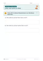 Vorschau - Unterrichtsreihen - Links, rechts, oben, unten · Klasse 1 · Übungspack · luftige Fassung - Seite 3