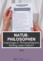 Vorschau - Arbeitsblätter - Naturphilosophen ⎮ Richtig oder Falsch - Rätsel für Klasse 10 bis 11 - Deckblatt