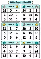 Vorschau - Spiele - Würfel-Bingo - Rechnen mit natürlichen Zahlen - Seite 3