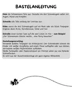 Vorschau - Mal- und Bastelvorlagen - Schneemann basteln und gestalten – Ausschneidevorlage mit Schreibanlass - Seite 1