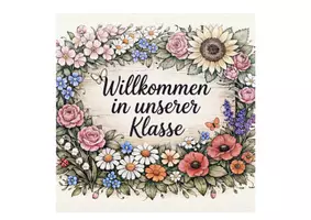 Vorschau - Poster - Blumen - Willkommen Schild Tür Deko - Seite 3