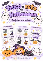 Vista previa - Juegos / Gamificación - Truco o reto de Halloween | 24 tarjetas recortables - Portada