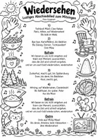 Vorschau - Mal- und Bastelvorlagen - Wiedersehen (Tschüssli Müsli) – Das lustige Abschiedslied - Seite 1