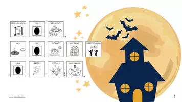 anteprima - Materiale di supporto/inclusione - LA NOTTE DI HALLOWEEN - storia in CAA - Pagina 1