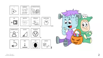 anteprima - Materiale di supporto/inclusione - LA NOTTE DI HALLOWEEN - storia in CAA - Pagina 2