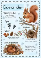 Vorschau - Poster - Tierposter - Tiere im Winter - Deckblatt