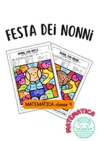 anteprima - Materiale di supporto/inclusione - Nonni con amore, numeri con valore. Matematica cl4 - Pagina di copertina